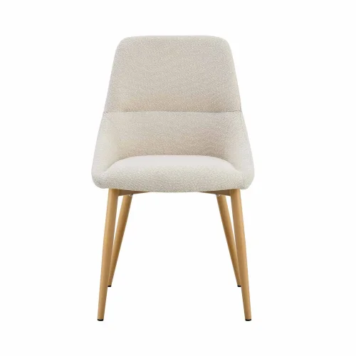 SEDIA DA PRANZO ADNEY TESSUTO SABBIA GAMBE FAGGIO