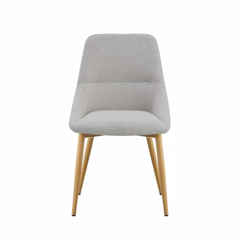 SEDIA DA PRANZO ADNEY TESSUTO GRIGIO CHIARO GAMBE FAGGIO