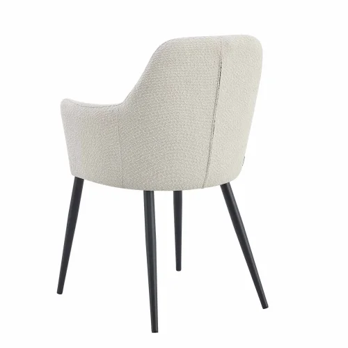 POLTRONA GUNNAR TESSUTO SABBIA GAMBE NERE