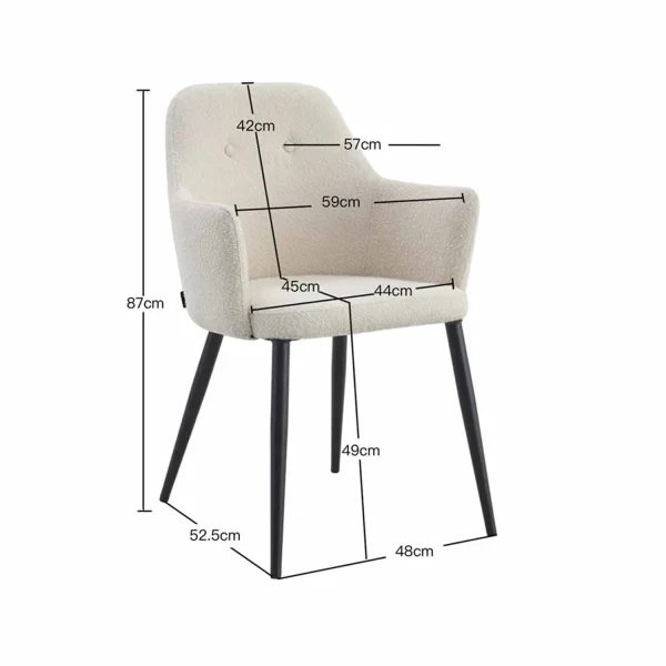 POLTRONA GUNNAR TESSUTO GRIGIO GAMBE NERE