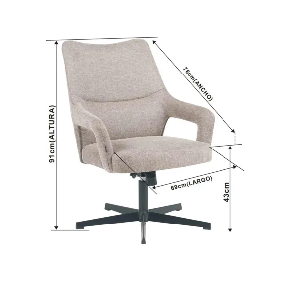 POLTRONA CON POGGIAPIEDI BEIGE CONCORD