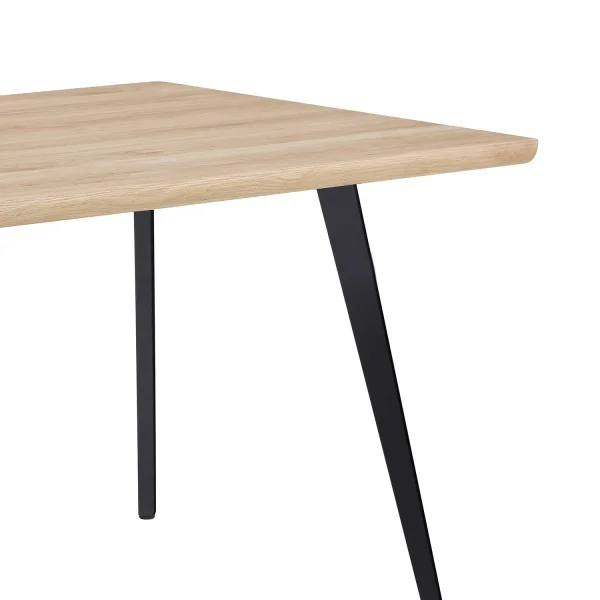 TAVOLO DA PRANZO RETTANGOLARE NATURALE/NERO SOREN