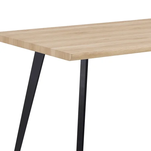 TAVOLO DA PRANZO RETTANGOLARE NATURALE/NERO SOREN TAVOLO DA PRANZO RETTANGOLARE NATURALE/NERO SOREN