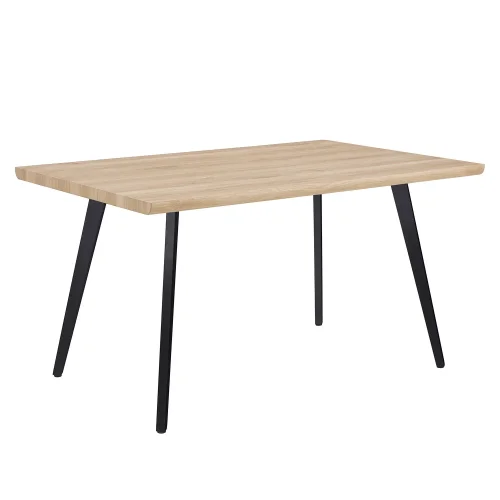 TAVOLO DA PRANZO RETTANGOLARE NATURALE/NERO SOREN TAVOLO DA PRANZO RETTANGOLARE NATURALE/NERO SOREN