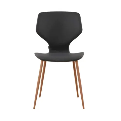 SEDIA UPPLAND PU GRIGIO MARENGO GAMBE COLORE FAGGIO