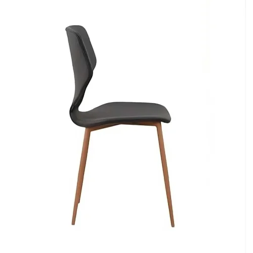 SEDIA UPPLAND PU GRIGIO MARENGO GAMBE COLORE FAGGIO