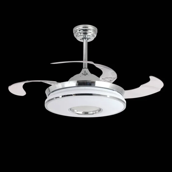 VENTILATORE DA SOFFITTO LED 32W CON 4 PALE PIEGHEVOLI WAKANA VENTILATORE DA SOFFITTO LED 32W CON 4 PALE PIEGHEVOLI WAKANA