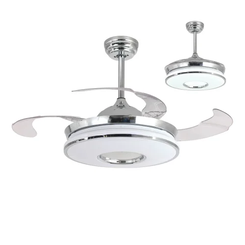VENTILATORE DA SOFFITTO LED 32W CON 4 PALE PIEGHEVOLI WAKANA VENTILATORE DA SOFFITTO LED 32W CON 4 PALE PIEGHEVOLI WAKANA