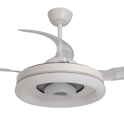 VENTILATORE DA SOFFITTO LED 45W REGOLABILE 4 PALE RETRATTILI SILVESTRE