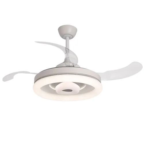 VENTILATORE DA SOFFITTO LED 45W REGOLABILE 4 PALE RETRATTILI SILVESTRE
