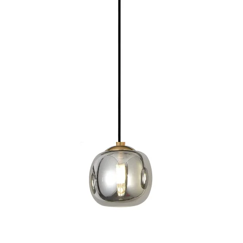 SOSPENSIONE 1 LUCE TULIPPA FUMÉ Ø12CM G9 NICOLETTA