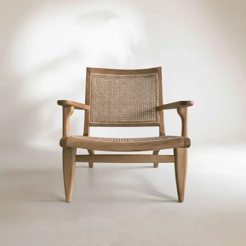 Poltrona in legno di olmo naturale Einar | Tienda muebles Lúzete