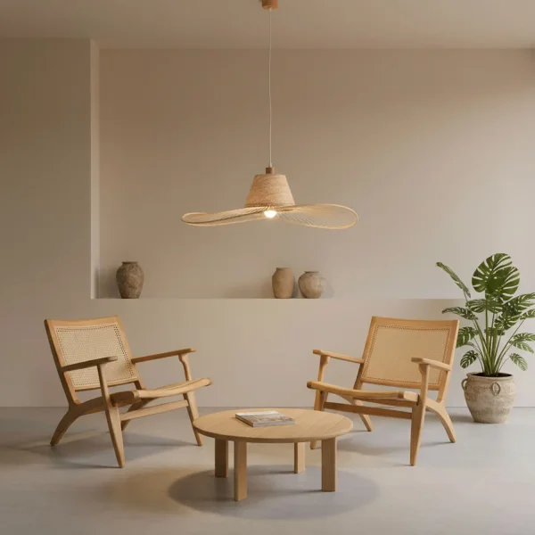 Poltrona in legno di olmo naturale Einar | Tienda muebles Lúzete