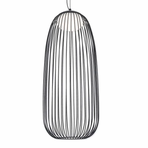 LAMPADA A SOSPENSIONE LED 13W 3000K-4000K-6000K Ø30CM NERO ARVEN