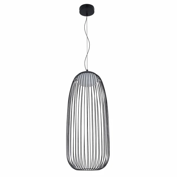 LAMPADA A SOSPENSIONE LED 13W 3000K-4000K-6000K Ø30CM NERO ARVEN