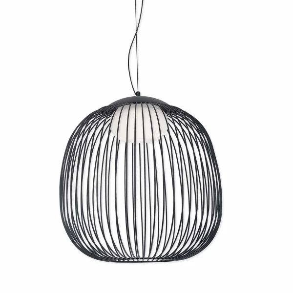 LAMPADA A SOSPENSIONE LED 13W 3000K-4000K-6000K Ø40CM NERA ARVEN