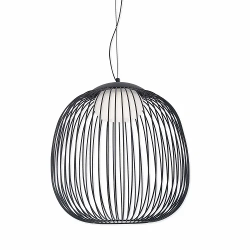 LAMPADA A SOSPENSIONE LED 13W 3000K-4000K-6000K Ø40CM NERA ARVEN