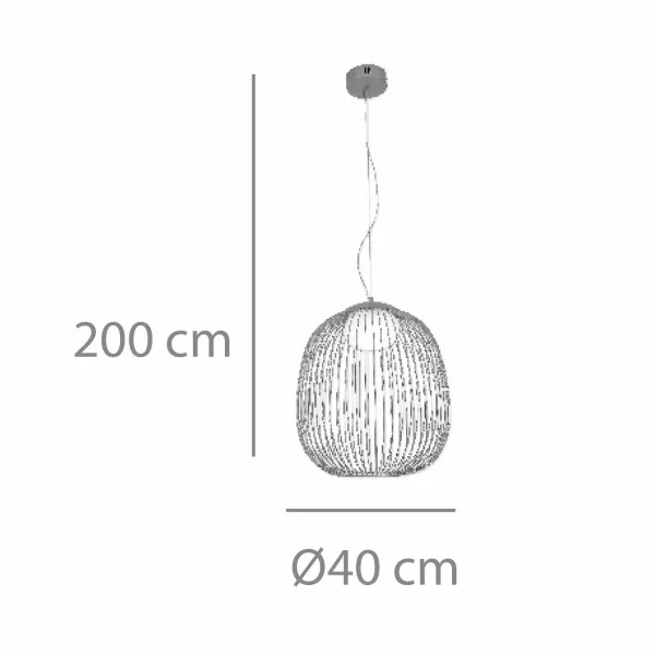 LAMPADA A SOSPENSIONE LED 13W 3000K-4000K-6000K Ø40CM ORO ARVEN