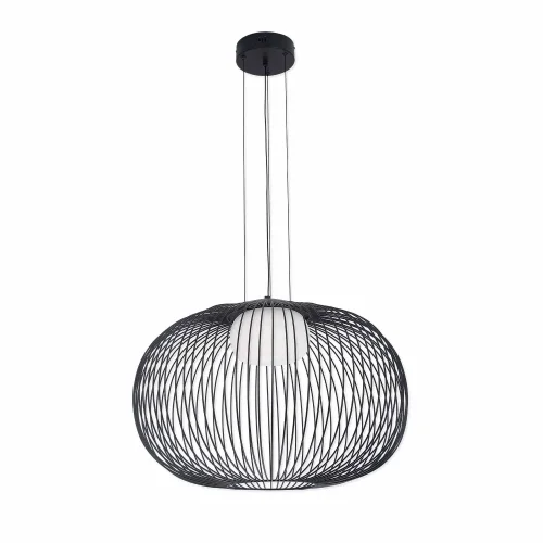 LAMPADA A SOSPENSIONE LED 15W 3000K-4000K-6000K Ø60CM NERA ARVEN