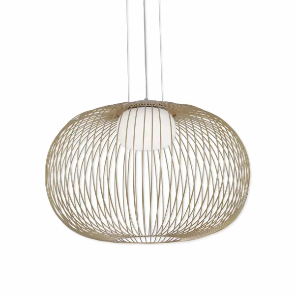 LAMPADA A SOSPENSIONE LED 15W 3000K-4000K-6000K Ø60CM ORO ARVEN