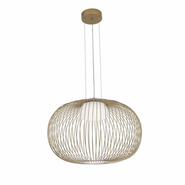 LAMPADA A SOSPENSIONE LED 15W 3000K-4000K-6000K Ø60CM ORO ARVEN