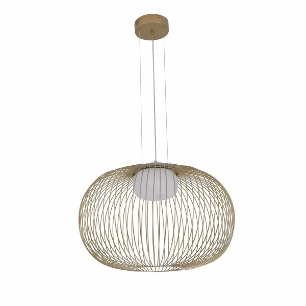 LAMPADA A SOSPENSIONE LED 15W 3000K-4000K-6000K Ø60CM ORO ARVEN