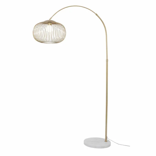 LAMPADA DA TERRA AD ARCO IN ACCIAIO DORATO E27 ARVEN