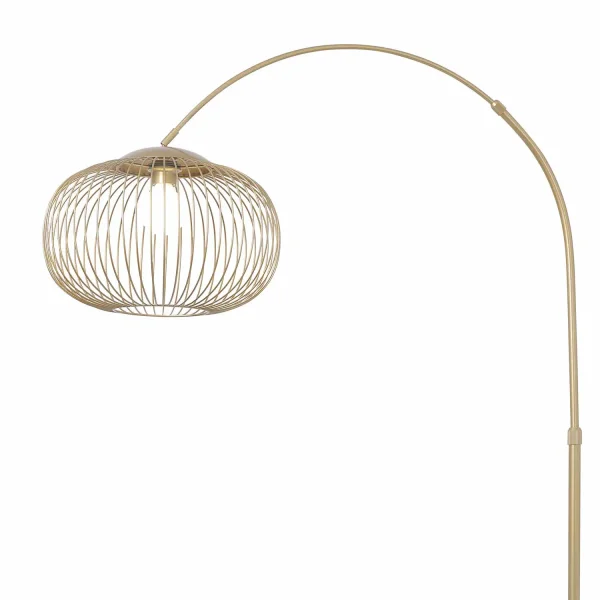 LAMPADA DA TERRA AD ARCO IN ACCIAIO DORATO E27 ARVEN