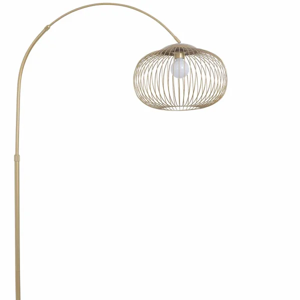 LAMPADA DA TERRA AD ARCO IN ACCIAIO DORATO E27 ARVEN