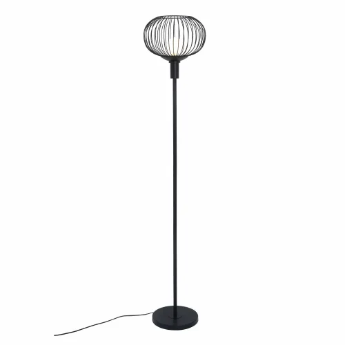 LAMPADA DA TERRA 160CM ACCIAIO VERNICIATO NERO E27 ARVEN