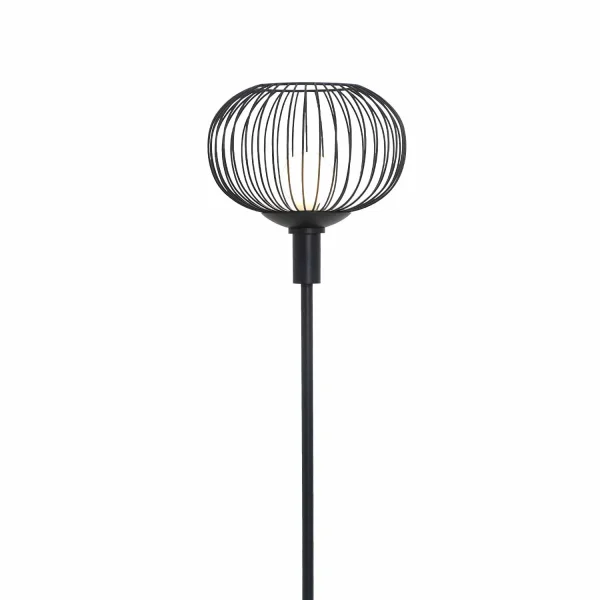 LAMPADA DA TERRA 160CM ACCIAIO VERNICIATO NERO E27 ARVEN