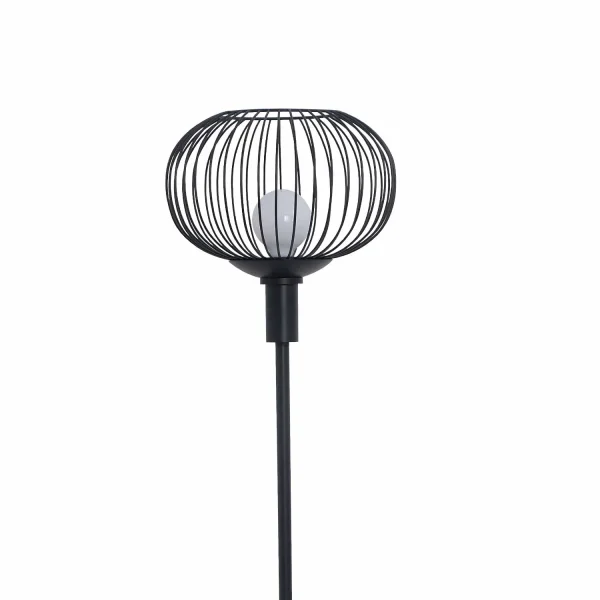 LAMPADA DA TERRA 160CM ACCIAIO VERNICIATO NERO E27 ARVEN