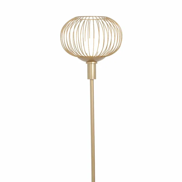 LAMPADA DA TERRA 160 CM ACCIAIO VERNICIATO ORO E27 ARVEN