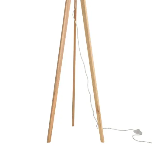LÁMPARA DE PIE MADERA