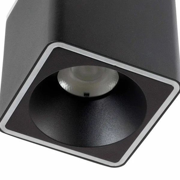 FARETTO DA SUPERFICIE QUADRATO LED 14W 4000K 9x9CM NERO