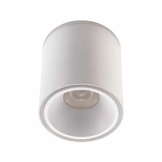 FARETTO DA SUPERFICIE CILINDRICO LED 25W 4000K Ø12CM BIANCO