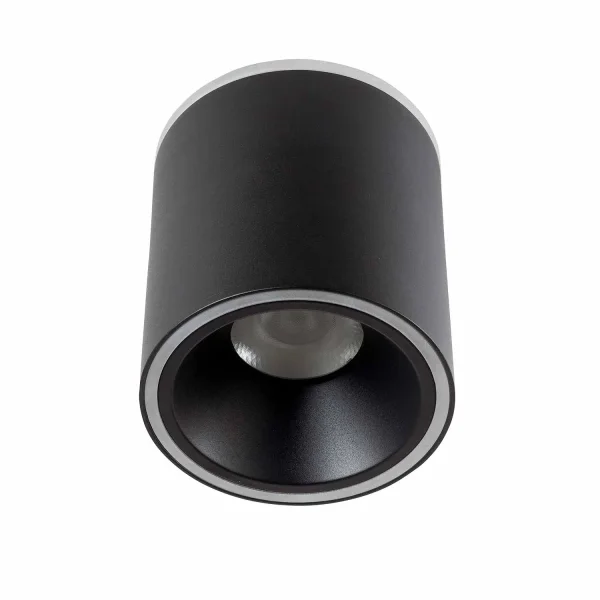 FARETTO DA SUPERFICIE CILINDRICO LED 25W 4000K Ø12 CM NERO