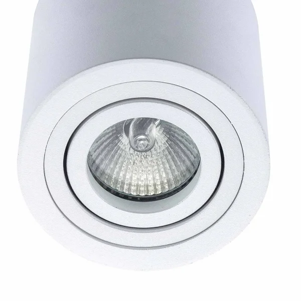 FARETTO DA SUPERFICIE CILINDRICO GU10 ORIENTABILE Ø9 CM BIANCO