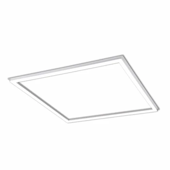 PANNELLO LED 48W 6218 LM 59,5x59,5cm SELETTORE COLORE CORNICE ALLUMINIO BIANCA