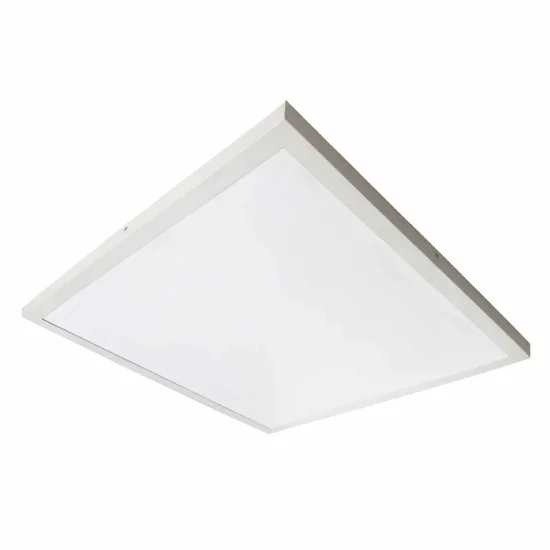 PLAFONIERA LED SUPERFICIE 48W 60x60cm SELETTORE COLORE ALLUMINIO BIANCO