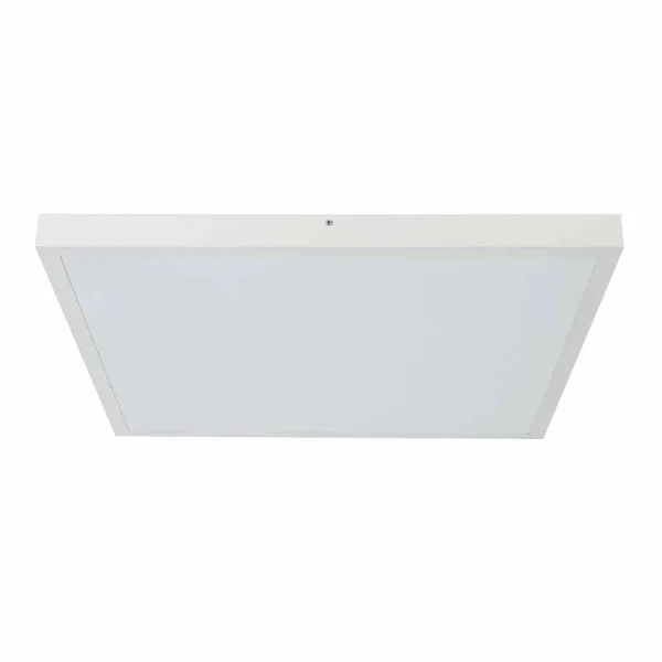 PLAFONIERA LED SUPERFICIE 48W 60x60cm SELETTORE COLORE ALLUMINIO BIANCO