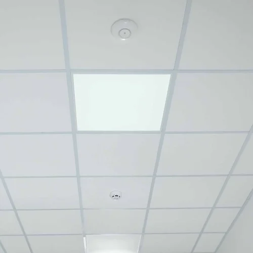 PLAFONIERA LED SUPERFICIE 48W 60x60cm SELETTORE COLORE ALLUMINIO BIANCO