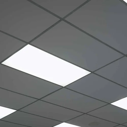 PLAFONIERA LED DA SUPERFICIE 28W 2675 LM 30x60cm SELETTORE COLORE ALLUMINIO BIANCO