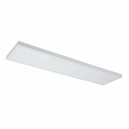 PLAFONIERA LED SUPERFICIE 48W 4859 LM 30x120cm SELETTORE COLORE ALLUMINIO BIANCO