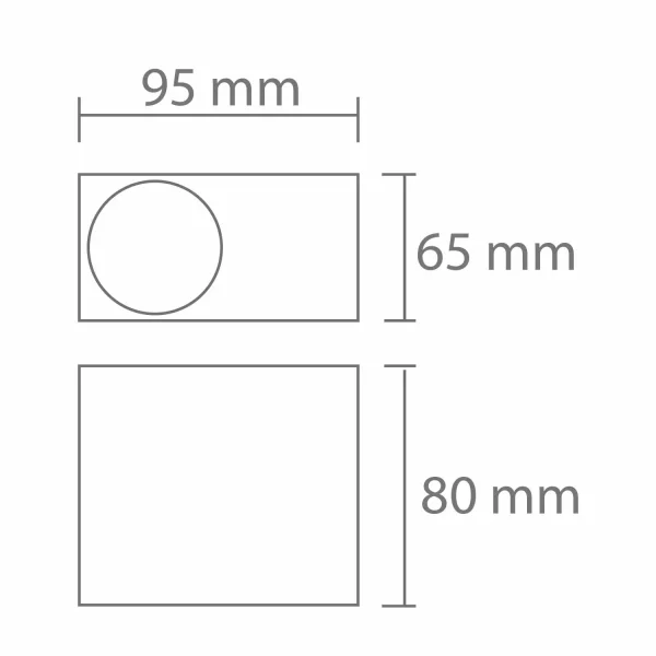 APPLIQUE DA ESTERNO TANGO GU10 BIANCA