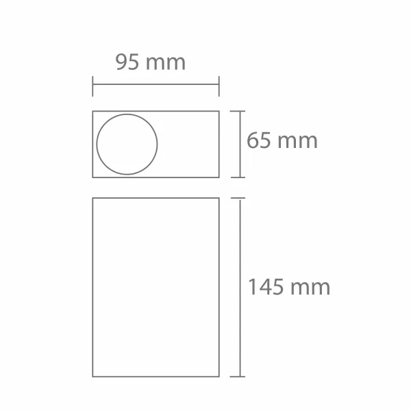 APPLIQUE DA ESTERNO FEROX 2 LUCI GU10 BIANCA