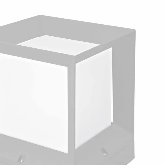 LAMPADA PER MURO ESTERNO SNOWDROP 22CM E27 BIANCA IP54 2