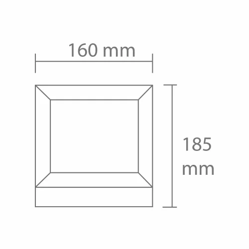 LAMPADA PER MURO ESTERNO SNOWDROP 16CM E27 BIANCO IP54