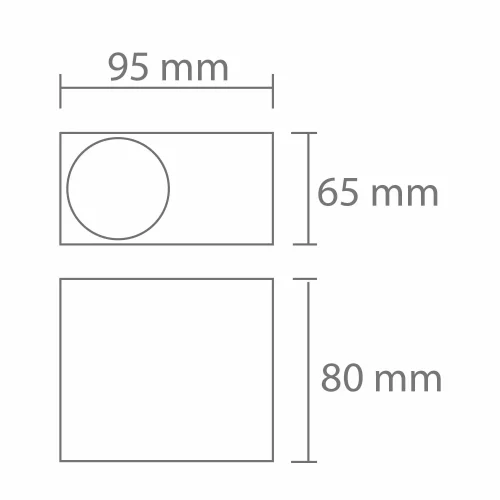 APPLIQUE DA ESTERNO TANGO GU10 ANTRACITE