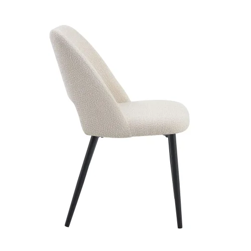 SEDIA DA PRANZO RIVESTITA SABBIA EBONY